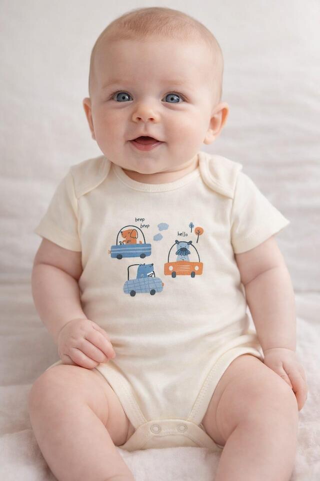 Hello Beep Kısa Kollu Zıbın